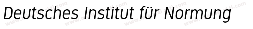 Deutsches Institut für Normung字体转换